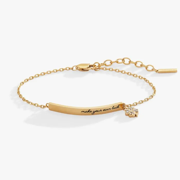 034Make Your Own Luck034 Inline Bracelet Stainless Steel Gold Women Alex And Ani Bracelets 034Make Your Own Luck034 Inline Bracelet Stainless Steel Gold Women Alex And Ani Bracelets