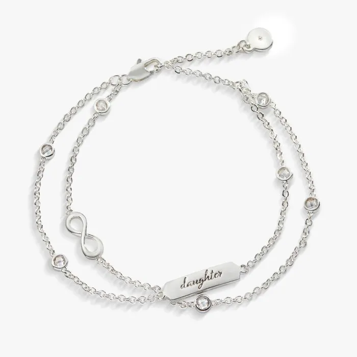 039Daughter039 Infinity Chain Bracelet Adjustable Silver Women Alex And Ani Love 039Daughter039 Infinity Chain Bracelet Adjustable Silver Women Alex And Ani Love