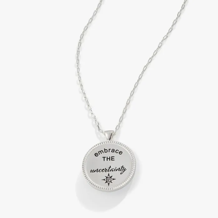 039Embrace The Uncertainty039 Adjustable Necklace Silver Women Alex And Ani Growth New Beginnings