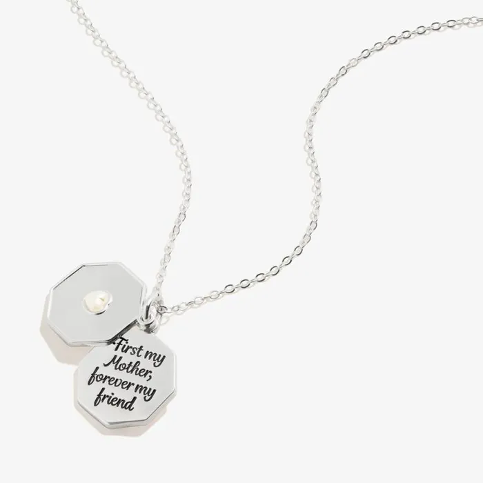 039First My Mother Forever My Friend039 Slider Charm Necklace Gold Women Alex And Ani Heart 039First My Mother Forever My Friend039 Slider Charm Necklace Gold Women Alex And Ani Heart