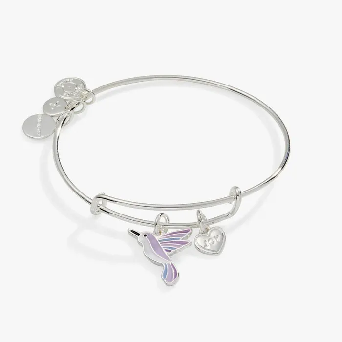 039Joy039 Hummingbird Duo Charm Bangle Bracelet Silver Women Alex And Ani Iconic Alex And Ani 039Joy039 Hummingbird Duo Charm Bangle Bracelet Silver Women Alex And Ani Iconic Alex And Ani