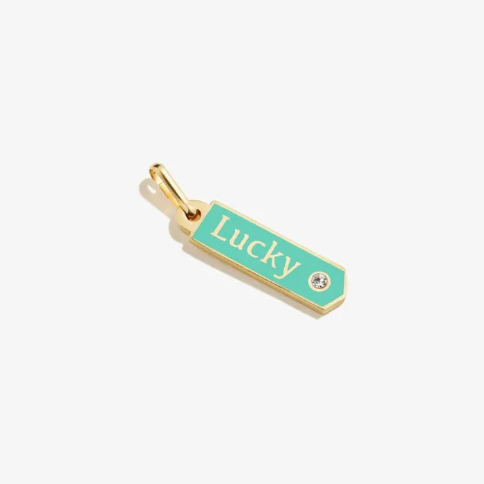 039Lucky039 Tag Charm 14kt Gold Over Sterling Silver Women Alex And Ani Fine Jewelry 039Lucky039 Tag Charm 14kt Gold Over Sterling Silver Women Alex And Ani Fine Jewelry