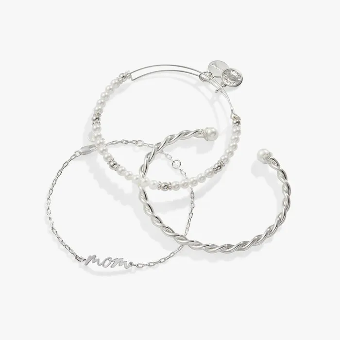 039Mom039 Script Bracelet Set Of 3 Gold Women Alex And Ani Love 039Mom039 Script Bracelet Set Of 3 Gold Women Alex And Ani Love