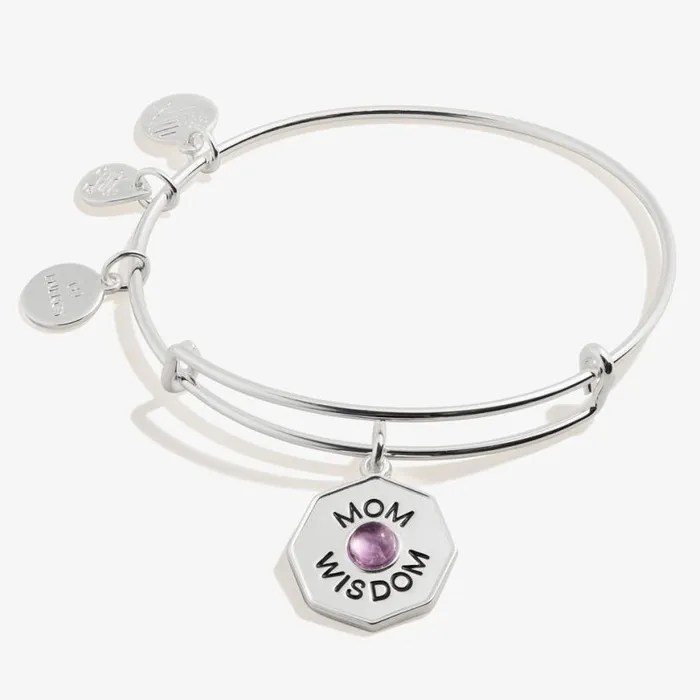 039Mom Wisdom039 Amethyst Charm Bangle Bracelet Silver Women Alex And Ani Bracelets 039Mom Wisdom039 Amethyst Charm Bangle Bracelet Silver Women Alex And Ani Bracelets