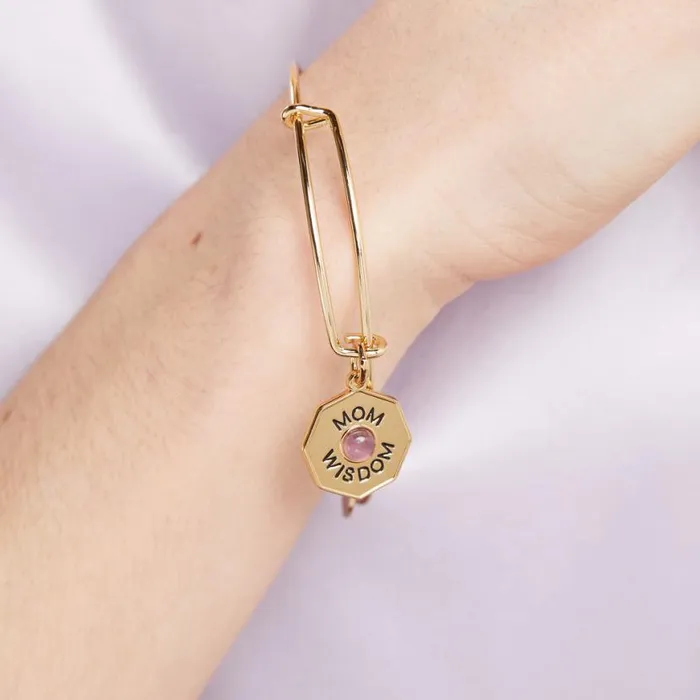 039Mom Wisdom039 Amethyst Charm Bangle Bracelet Silver Women Alex And Ani Love