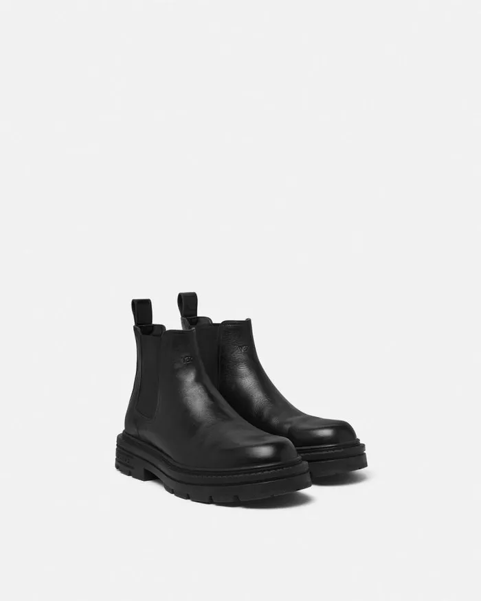 Adriano Chelsea Boots Black Men Versace Boots