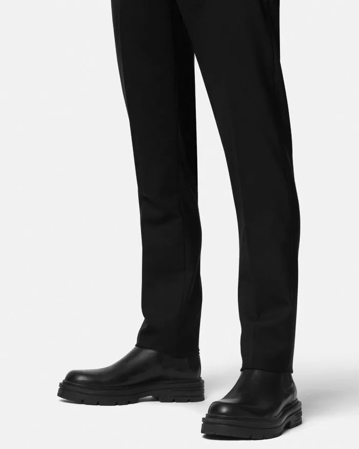 Adriano Chelsea Boots Black Men Versace Boots