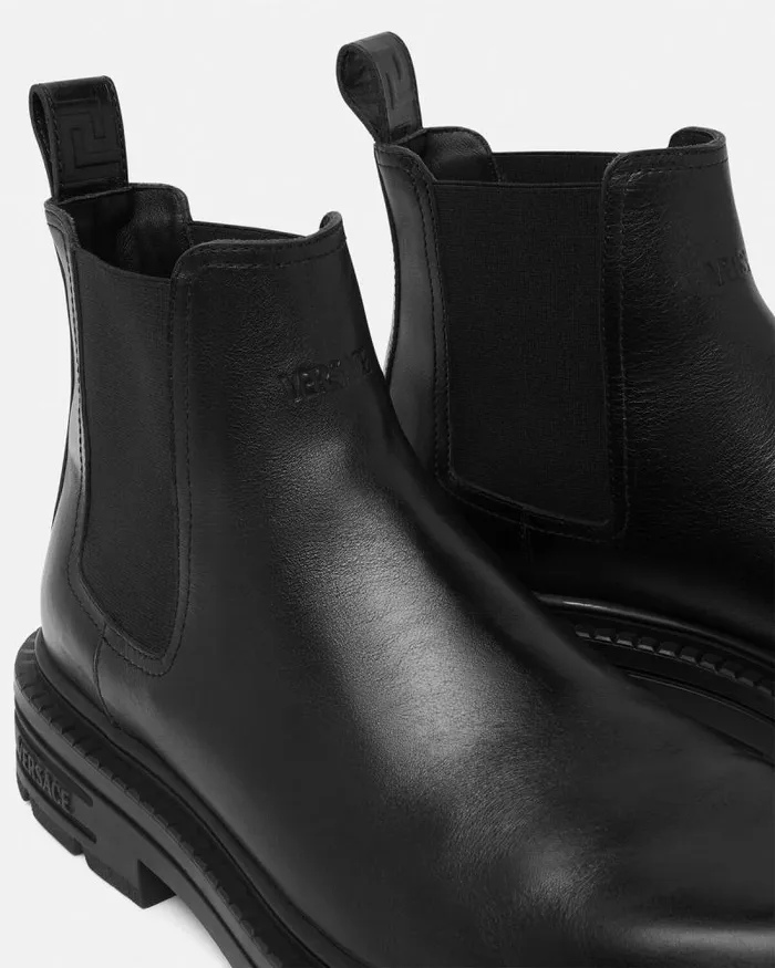 Adriano Chelsea Boots Black Men Versace Boots