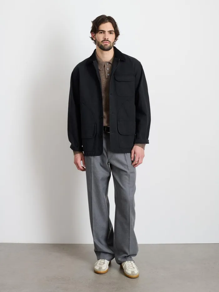 Alex Mill Jackets Coats Men Frontier Jacket In Canvas Washed Black