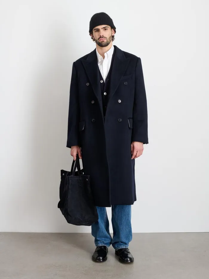 Alex Mill Jackets Coats Men James Double Breasted Top Coat In Wool