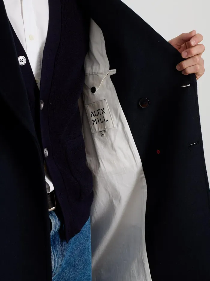 Alex Mill Jackets Coats Men James Double Breasted Top Coat In Wool