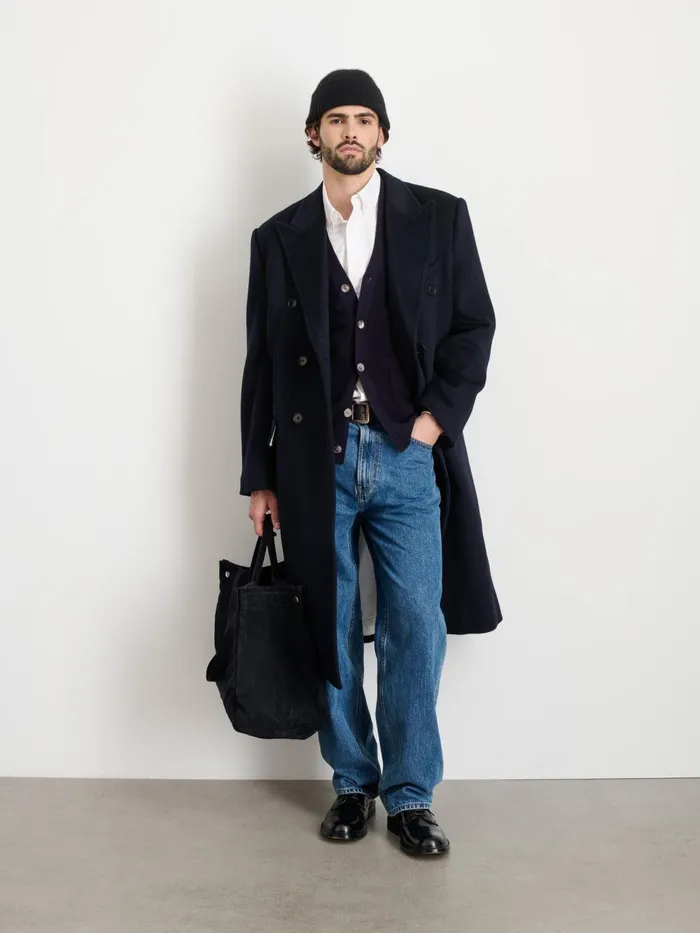 Alex Mill Jackets Coats Men James Double Breasted Top Coat In Wool
