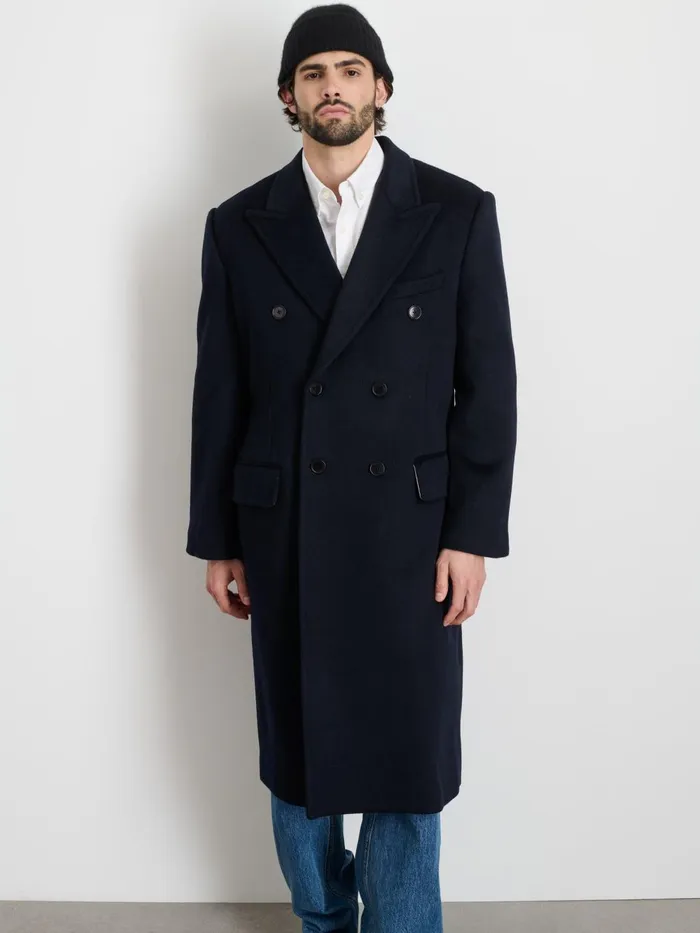 Alex Mill Jackets Coats Men James Double Breasted Top Coat In Wool
