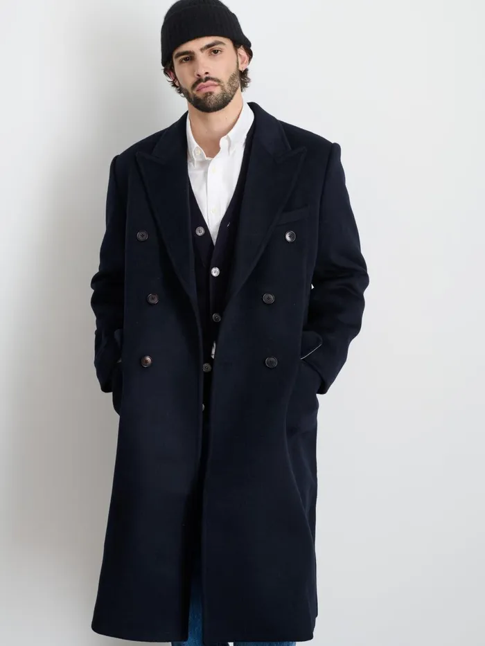Alex Mill Jackets Coats Men James Double Breasted Top Coat In Wool