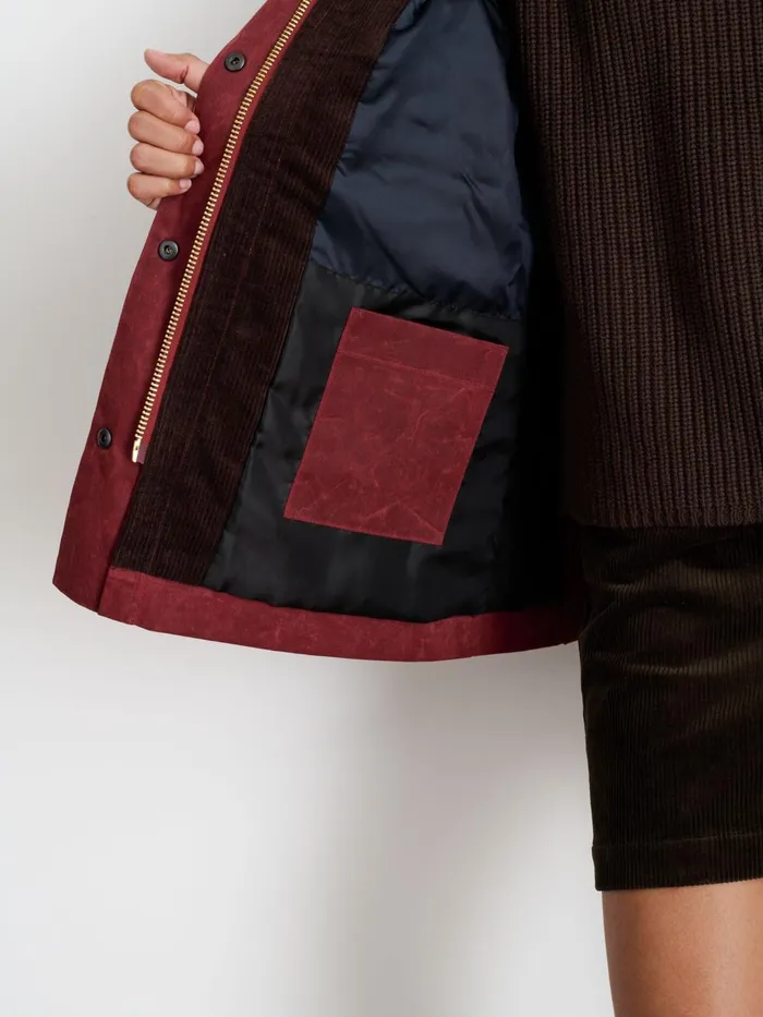 Alex Mill Jackets Outerwear Women Chiltern Street Jacket In Waxed Cotton Red