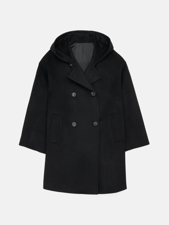 Alex Mill Jackets Outerwear Women Double Breasted Coat In Cashmere Black