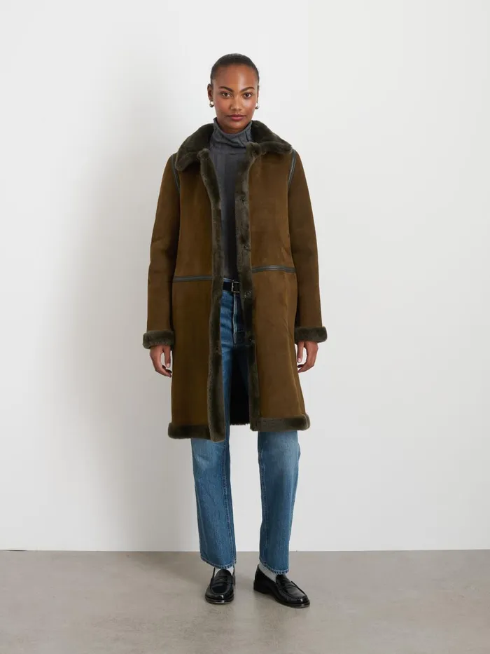 Alex Mill Jackets Outerwear Women Owen Barry Shearling Dorset Coat
