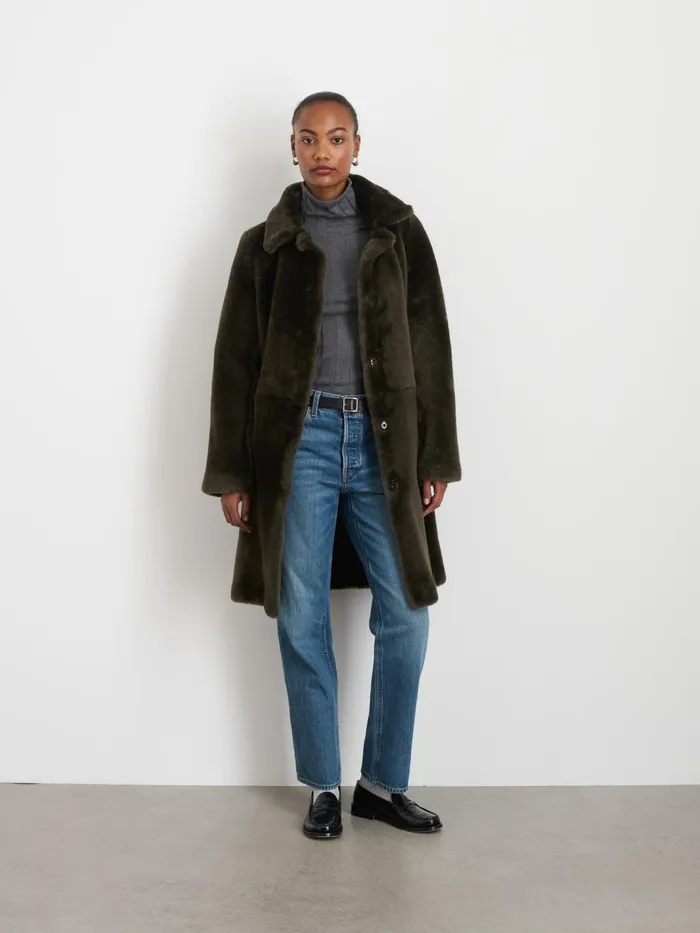 Alex Mill Jackets Outerwear Women Owen Barry Shearling Dorset Coat