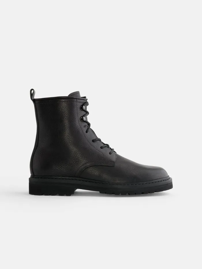 Alex Mill Men Fracap Arlen Boots In Leather Black Leather