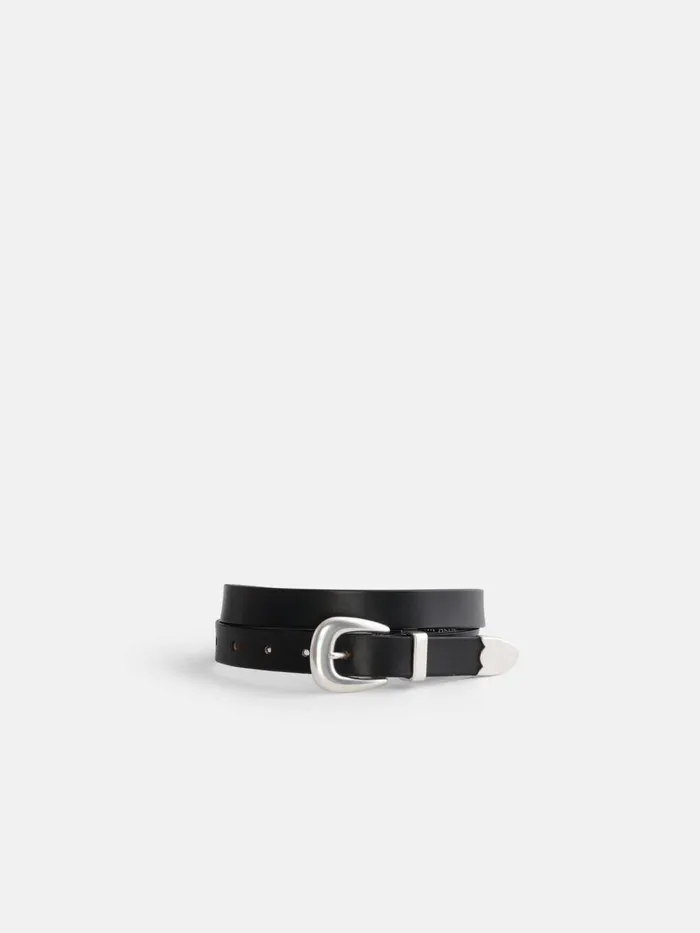 Alex Mill Men Maximum Henry Slim 3 Piece Belt Black