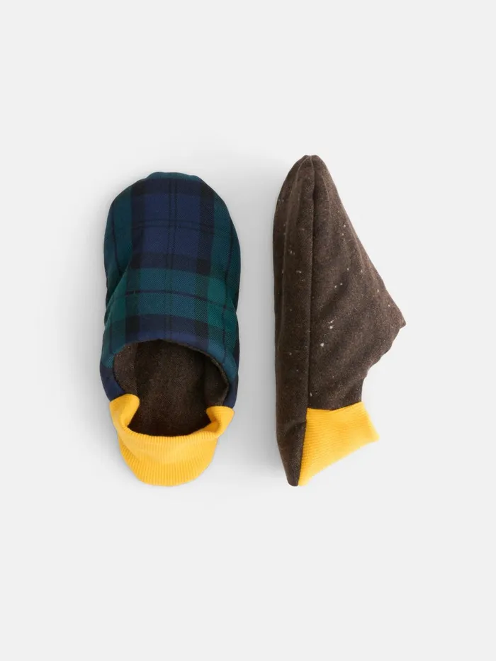 Alex Mill Pajamas Slippers Women Wool Tartan House Shoes