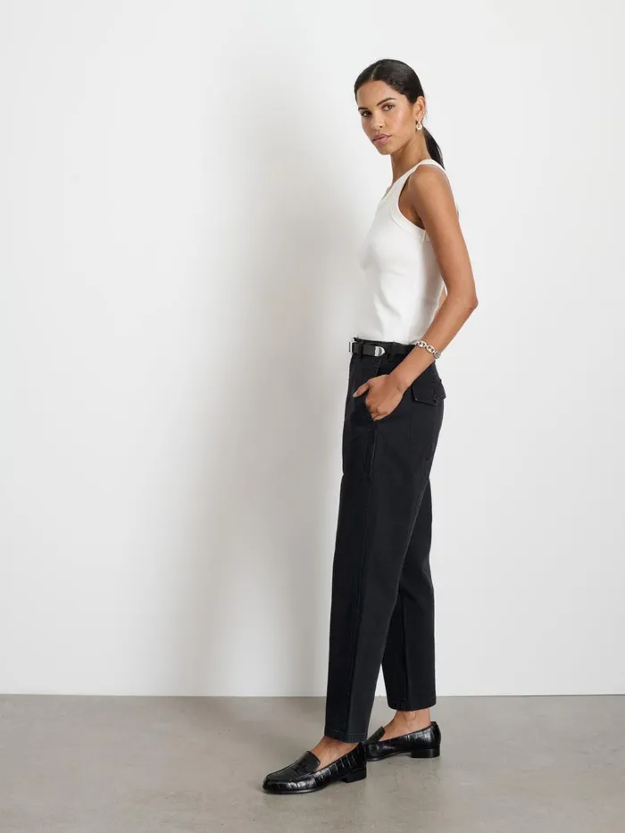 Alex Mill Pants Women Neil Pant In Herringbone Washed Black