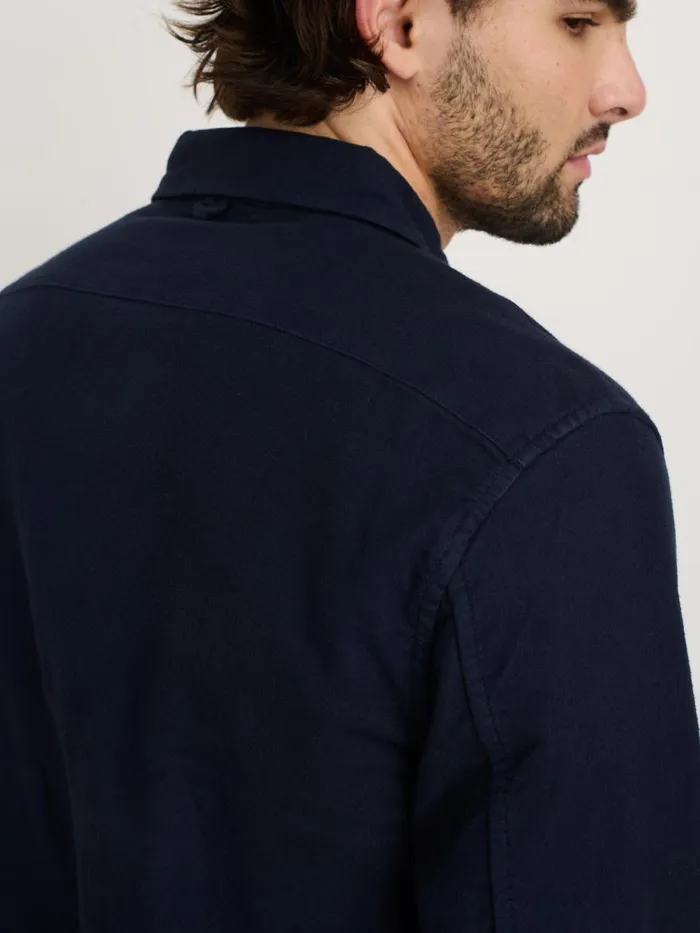 Alex Mill Shirts Men Highland Shirt In Chamois Navy