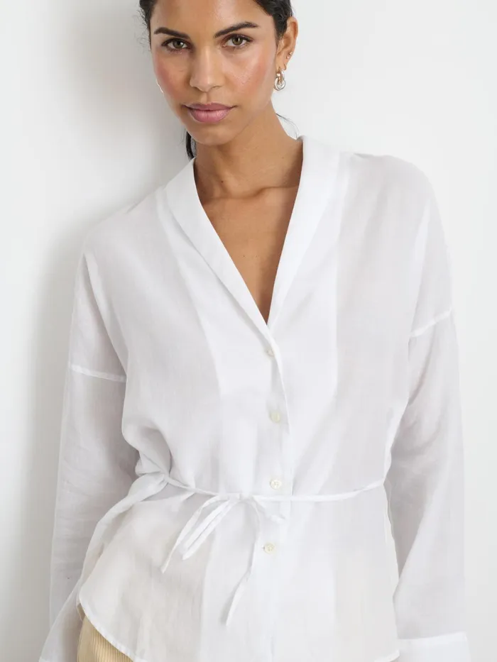 Alex Mill Shirts Tops Women Karlie Shirt In Cotton Voile White