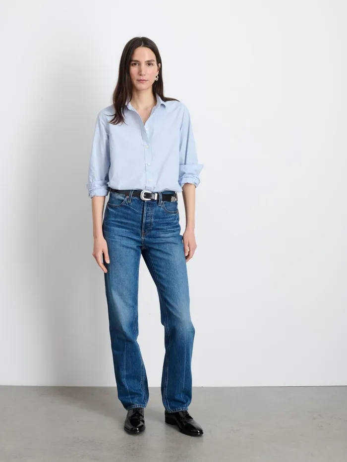 Alex Mill Shirts Tops Women Val Shirt In Poplin Calm Blue