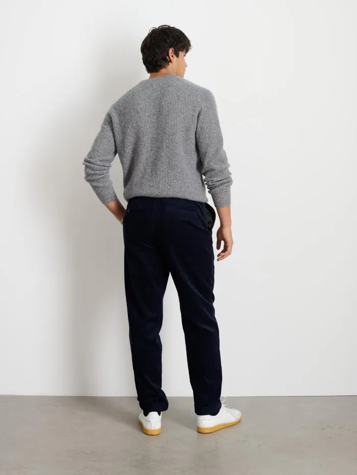 Alex Mill Suiting Blazers Men Standard Pleated Pant In Corduroy Dark Navy