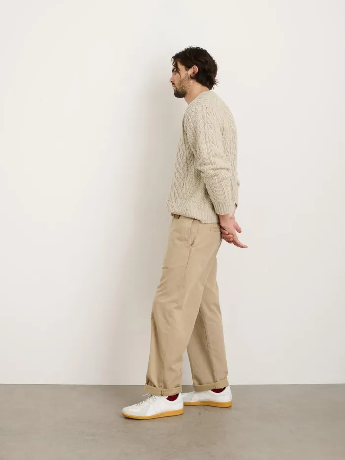 Alex Mill Sweaters Sweatshirts Men Donegal Fisherman Sweater Oatmeal