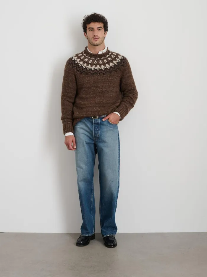 Alex Mill Sweaters Sweatshirts Men Fair Isle Rollneck Sweater Alex Mill Sweaters Sweatshirts Men Fair Isle Rollneck Sweater