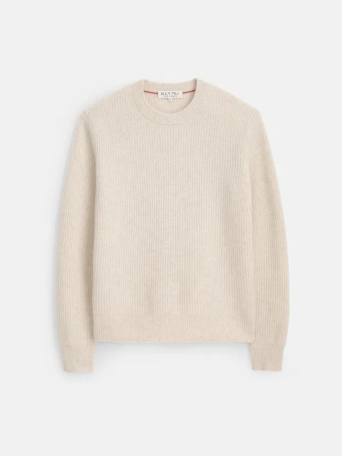 Alex Mill Sweaters Sweatshirts Men Jordan Sweater In Washed Cashmere Heather Ecru Alex Mill Sweaters Sweatshirts Men Jordan Sweater In Washed Cashmere Heather Ecru