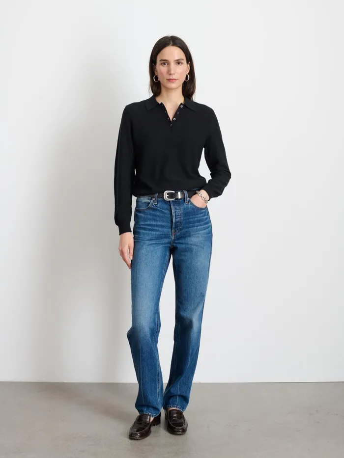 Alex Mill Sweaters Women Jac Polo Sweater Black