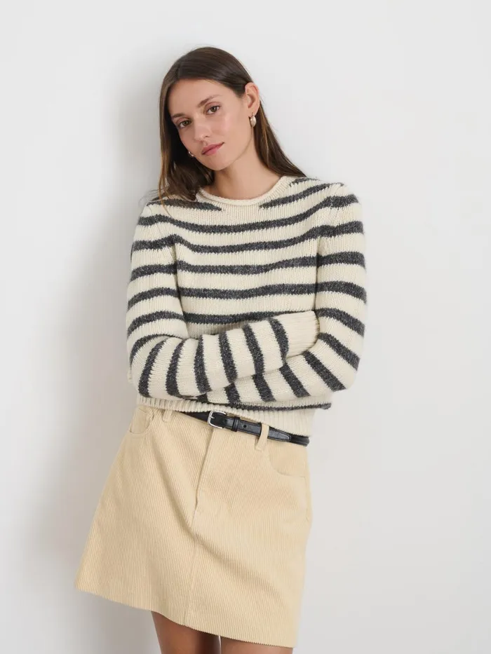 Alex Mill Sweaters Women Jamie Striped Sweater Whiteash