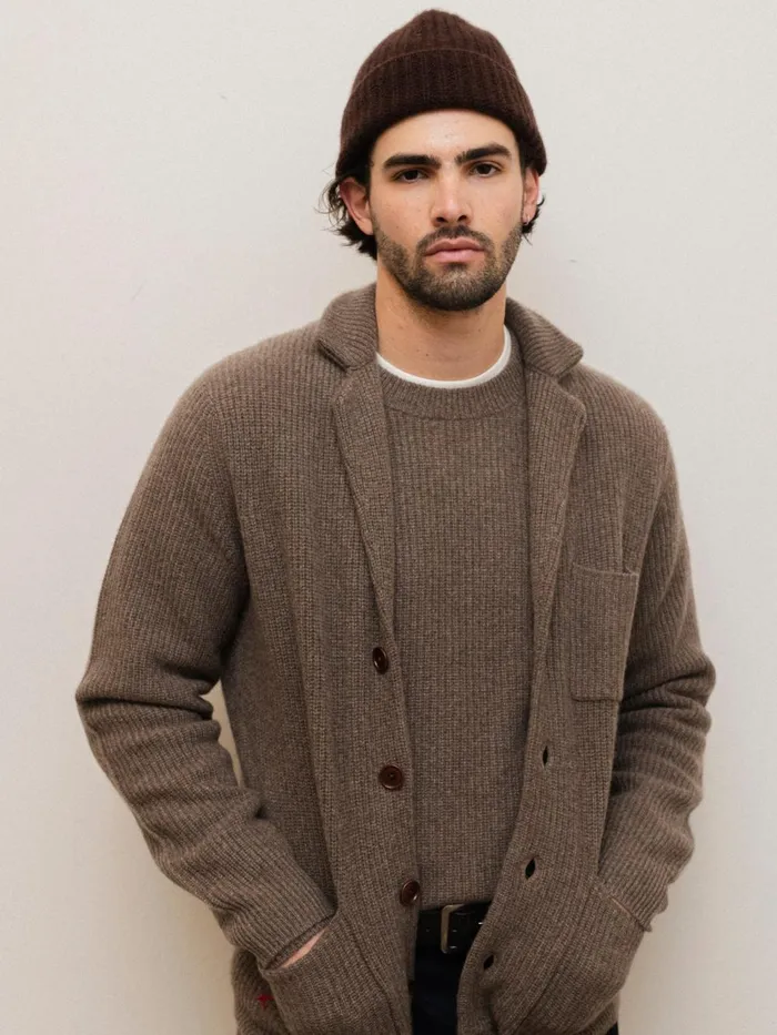 Alex Mill Sweaters Women Mitchell Cardigan In Washed Cashmere Heather Walnut