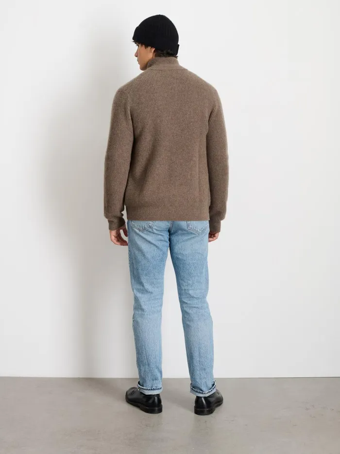 Alex Mill Sweaters Women Mitchell Cardigan In Washed Cashmere Heather Walnut