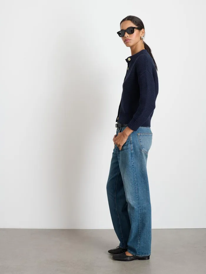 Alex Mill Sweaters Women Nico Cardigan In Cotton Dark Navy