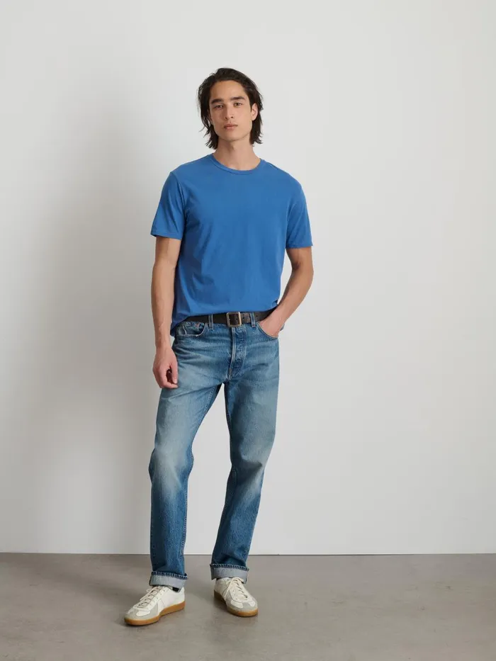 Alex Mill Tees Polos Men Lightweight Mercer Tee Blue