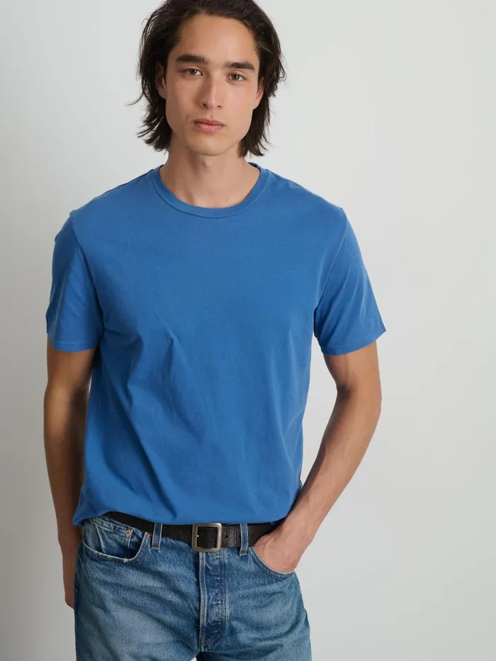 Alex Mill Tees Polos Men Lightweight Mercer Tee Blue