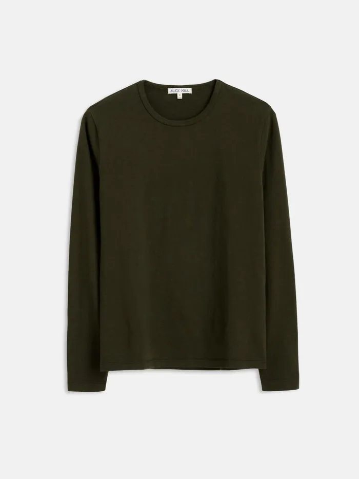 Alex Mill Tees Polos Men Standard LongSleeve TShirt In Slub Cotton Deep Forest Alex Mill Tees Polos Men Standard LongSleeve TShirt In Slub Cotton Deep Forest