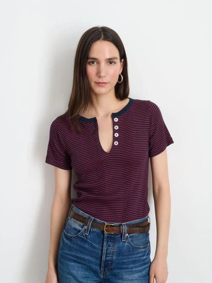 Alex Mill Tees Tanks Women Cavan 038 Co Henley Tee