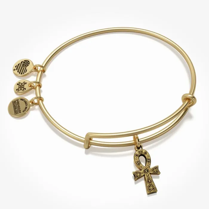 Ankh Charm Bangle Bracelet Rafaelian Silver Women Alex And Ani Spiritual Religious Ankh Charm Bangle Bracelet Rafaelian Silver Women Alex And Ani Spiritual Religious