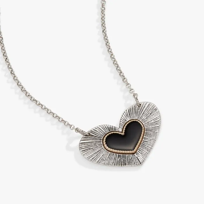 Antique Heart Necklace Two Tone Women Alex And Ani Sympathy In Memory