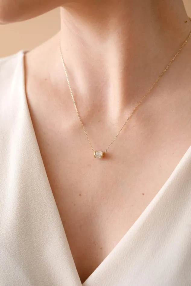 April Birthstone Precious Pendant Necklace 14kt Gold Over Sterling Silver Women Alex And Ani Wedding Engagement