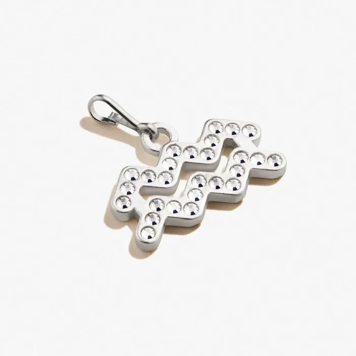 Aquarius Zodiac Pav Crystal Charm 14kt Gold Over Sterling Silver Women Alex And Ani Fine Jewelry Aquarius Zodiac Pav Crystal Charm 14kt Gold Over Sterling Silver Women Alex And Ani Fine Jewelry
