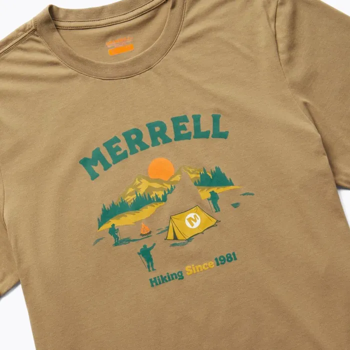 Arched Camp Tee Sepia Tint Men Merrell Tops
