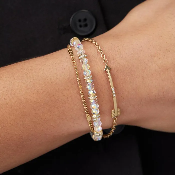 Arrow Stranded Bracelet Set Stainless Steel Gold Women Alex And Ani Fine Jewelry Arrow Stranded Bracelet Set Stainless Steel Gold Women Alex And Ani Fine Jewelry