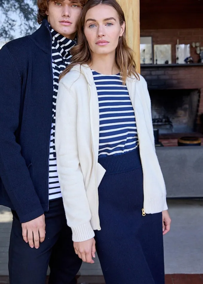 Artigues Wool Skirt With Pockets And Back Slit Navy Women Saint James Dresses Skirts and Pants