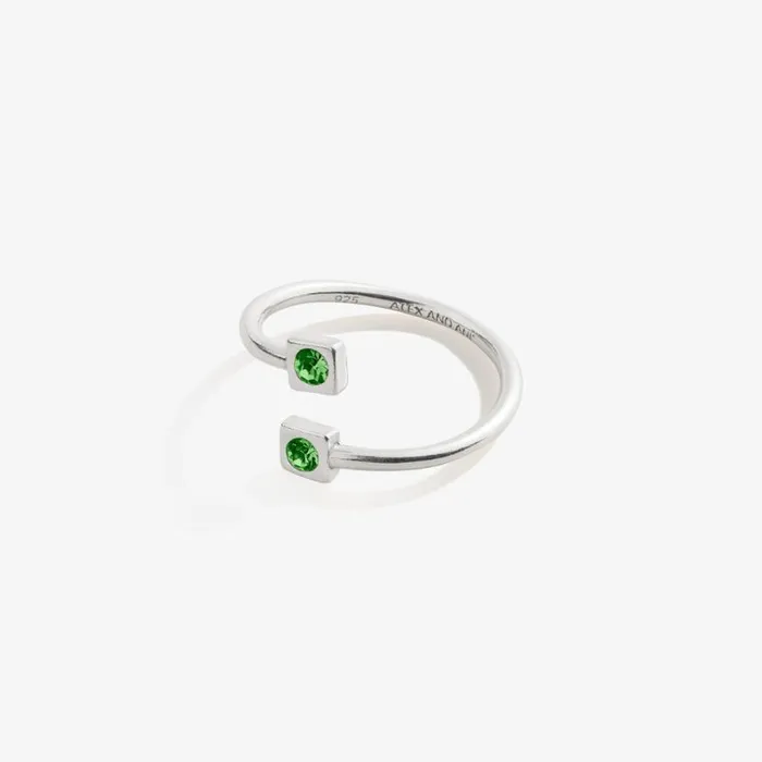 August Birthstone Peridot Ring Wrap Sterling Silver Women Alex And Ani Rings August Birthstone Peridot Ring Wrap Sterling Silver Women Alex And Ani Rings